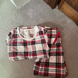 Old Navy Plaid Pajama Set - red, green, and white